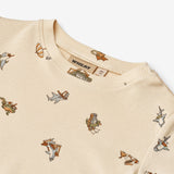 Wheat Main T-Shirt S/S Mikkel Jersey Tops and T-Shirts 9413 beach friends