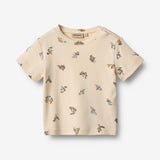 Wheat Main T-Shirt S/S Mikkel Jersey Tops and T-Shirts 9413 beach friends