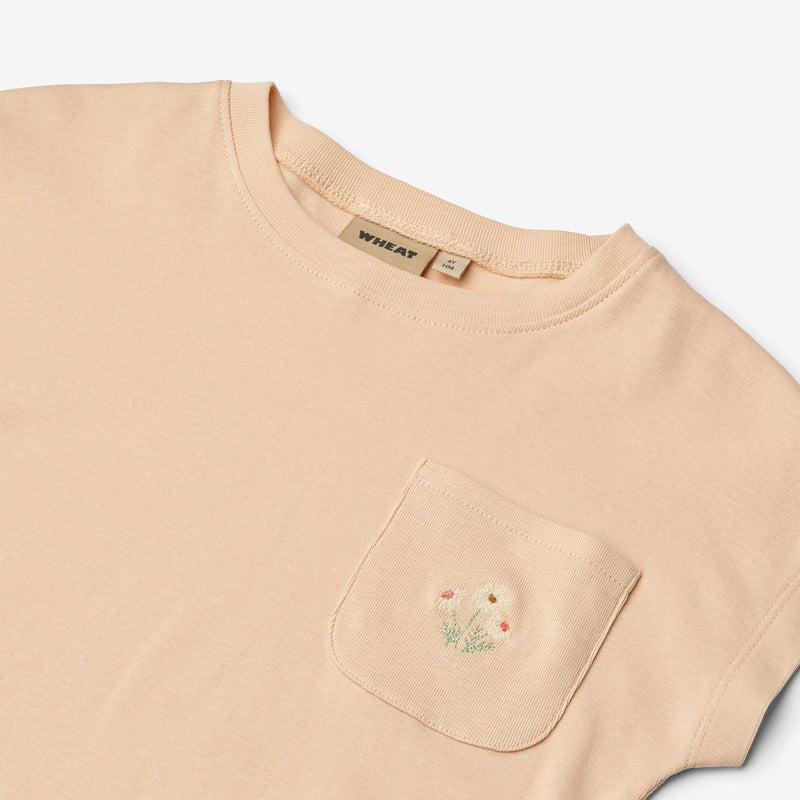 Wheat Main T-Shirt S/S Signe Jersey Tops and T-Shirts 9438 rose water