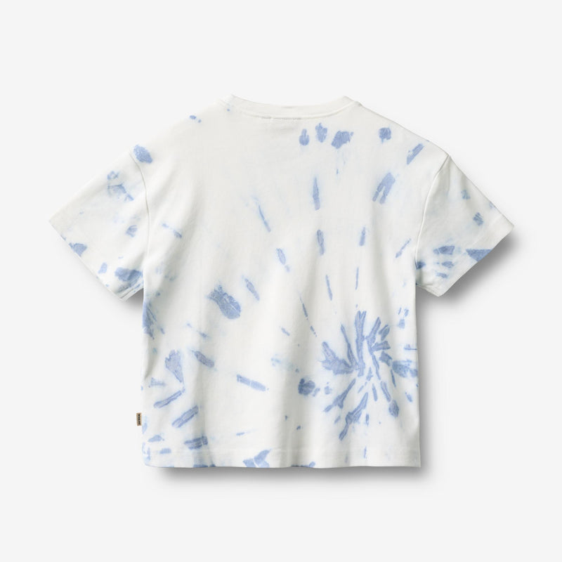Wheat Main T-Shirt S/S Tommy Jersey Tops and T-Shirts 9417 blue tie dye