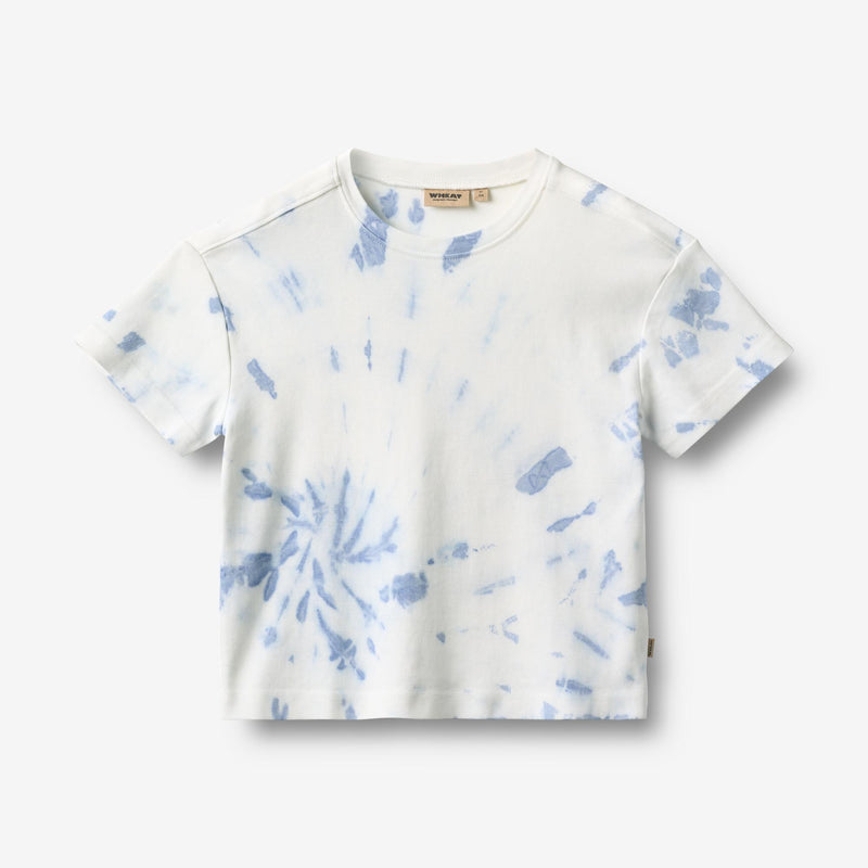 Wheat Main T-Shirt S/S Tommy Jersey Tops and T-Shirts 9417 blue tie dye