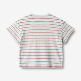 Wheat Main T-Shirt S/S Tommy Jersey Tops and T-Shirts 4031 light blue stripe