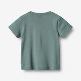 Wheat Main T-Shirt S/S Valdemar Jersey Tops and T-Shirts 1454 stormy sea