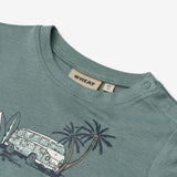 Wheat Main T-Shirt S/S Valdemar Jersey Tops and T-Shirts 1454 stormy sea