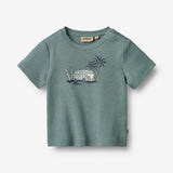 Wheat Main T-Shirt S/S Valdemar Jersey Tops and T-Shirts 1454 stormy sea