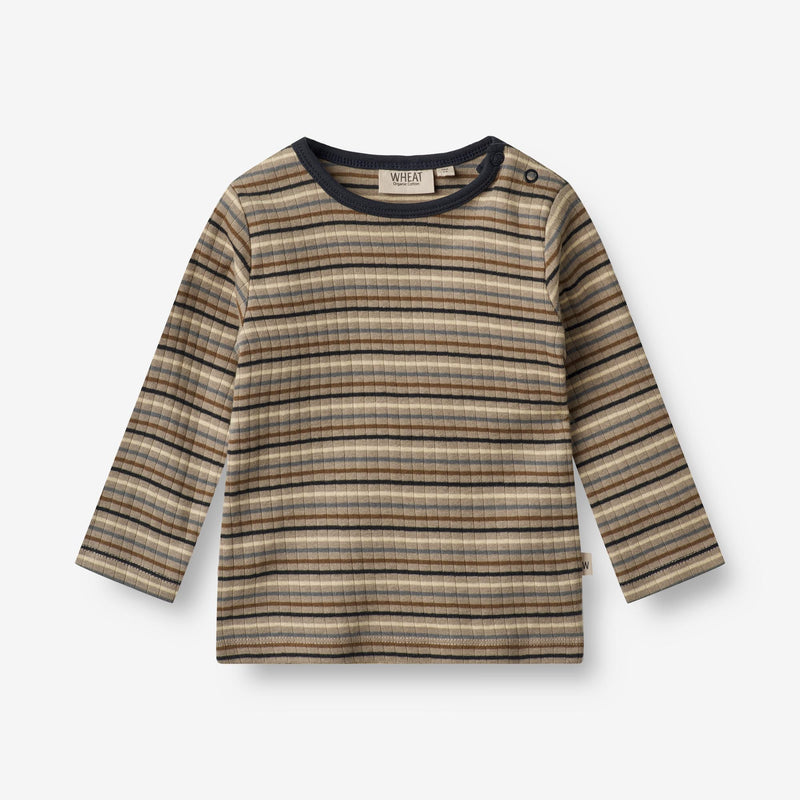 Wheat Main T-Shirt Stig | Baby Jersey Tops and T-Shirts 0181 multi stripe