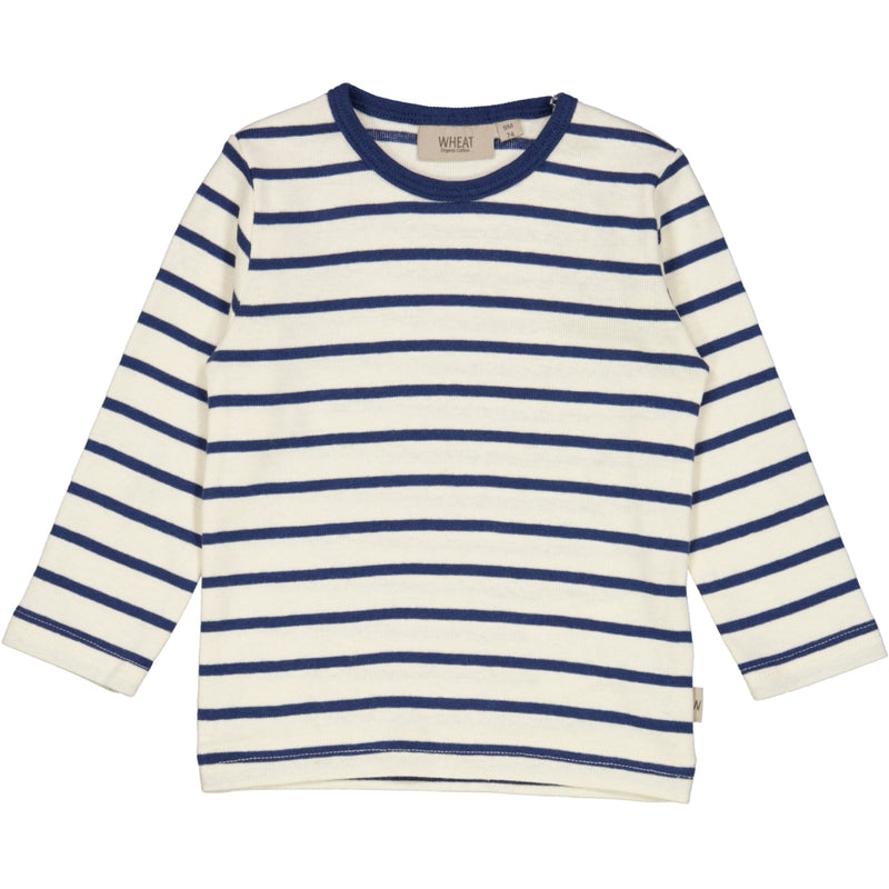 Wheat T-Shirt Striped LS Jersey Tops and T-Shirts 1014 cool blue