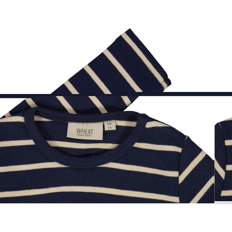 Wheat T-Shirt Striped LS Jersey Tops and T-Shirts 1057 marina