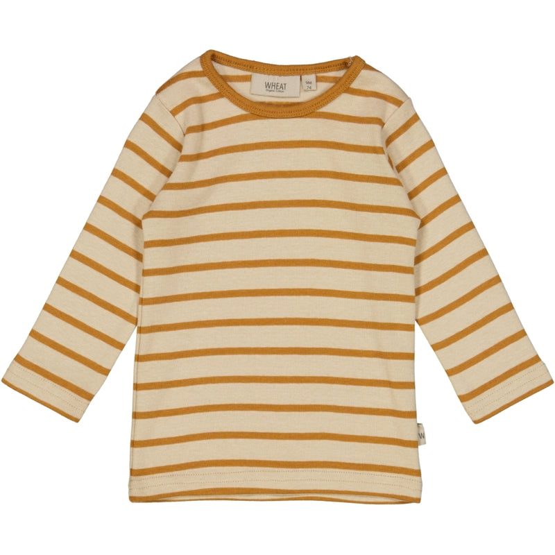 Wheat T-Shirt Striped LS Jersey Tops and T-Shirts 4341 almond