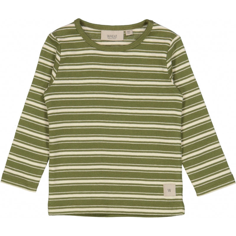 Wheat T-Shirt Striped LS Jersey Tops and T-Shirts 4099 winter moss