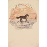 Wheat T-Shirt Sunset Horse Jersey Tops and T-Shirts 1012 alabaster
