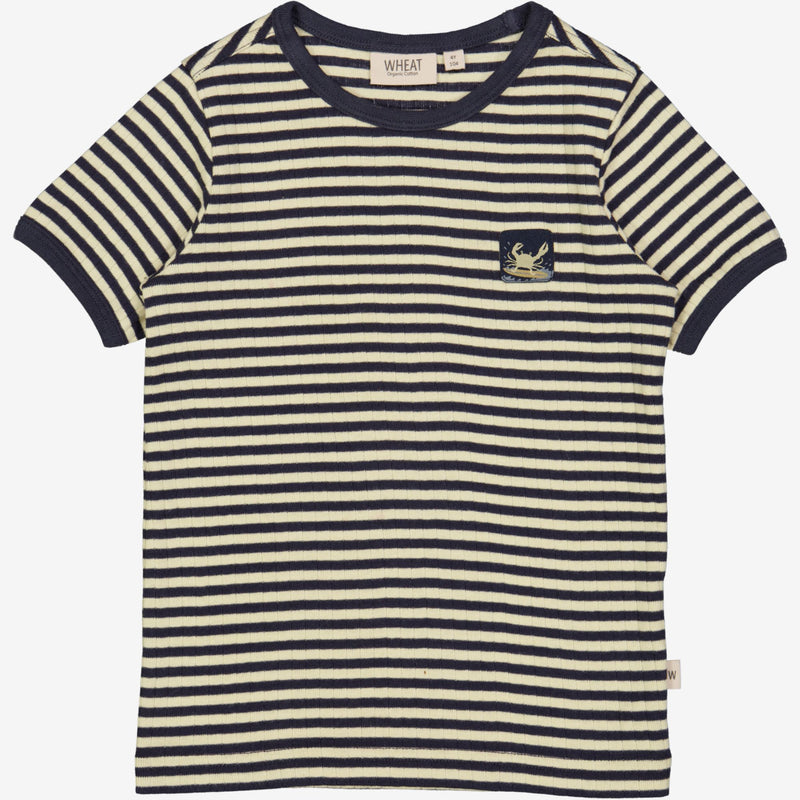 Wheat T-Shirt Surfcrab Badge Jersey Tops and T-Shirts 1387 midnight stripe