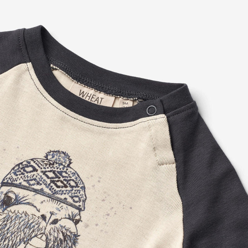 Wheat Main T-Shirt Walrus | Baby Jersey Tops and T-Shirts 1432 navy