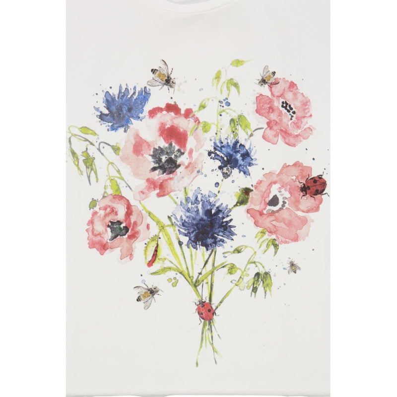 Wheat Main T-Shirt Watercolor Flowers Jersey Tops and T-Shirts 3182 ivory 