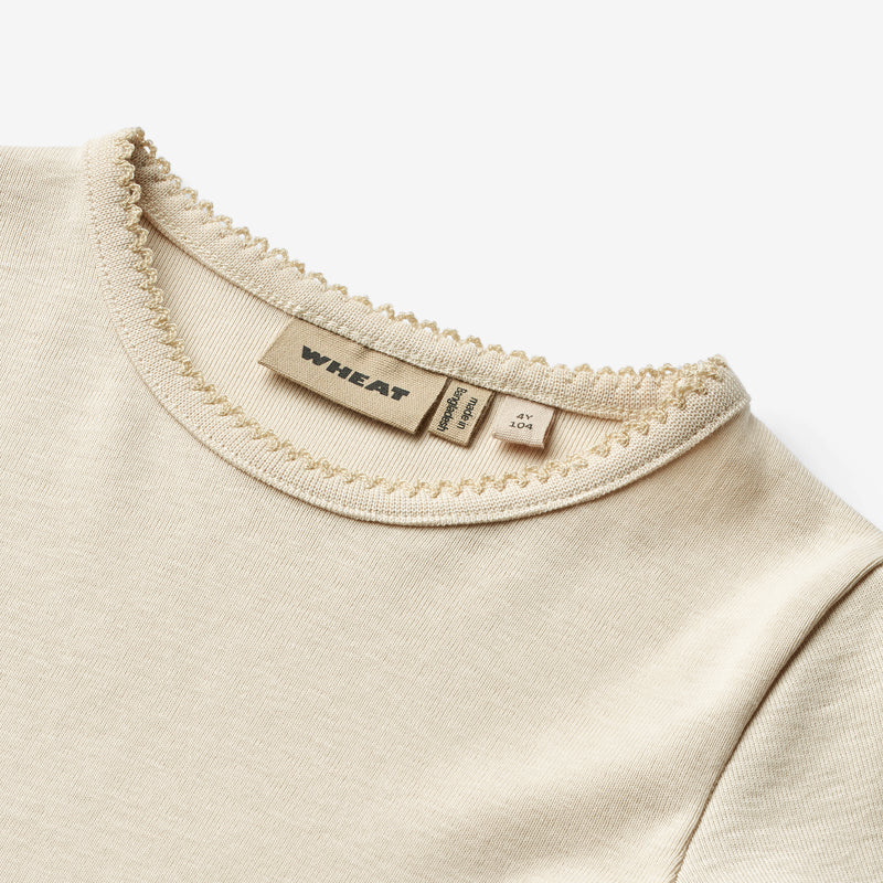 Wheat Main T-shirt L/S Belis Jersey Tops and T-Shirts 3129 eggshell