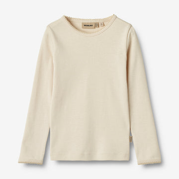 Wheat Main T-shirt L/S Belis Jersey Tops and T-Shirts 3129 eggshell