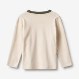 Wheat Main T-shirt L/S Dixie Badge T-Shirt 3129 eggshell