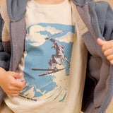 Wheat Main T-shirt L/S Dixie Print T-Shirt 3191 offwhite