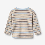 Wheat Main T-shirt L/S Ebbe T-Shirt 9877 multi blue stripe