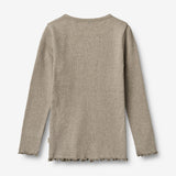 Wheat Main T-shirt L/S Ida T-Shirt 0072 gravel melange