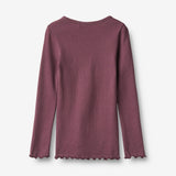 Wheat Main T-shirt L/S Ida T-Shirt 3118 eggplant
