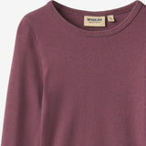 Wheat Main T-shirt L/S Ida T-Shirt 3118 eggplant