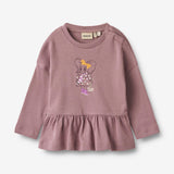 Wheat Main T-shirt L/S Katrine | Baby Jersey Tops and T-Shirts 1308 lavender dawn