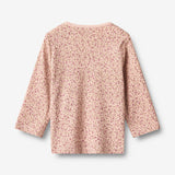 Wheat Main T-shirt L/S Marit T-Shirt 9898 dime rose small flowers