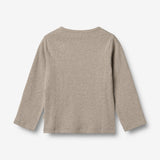 Wheat Main T-Shirt L/S Milo T-Shirt 0072 gravel melange