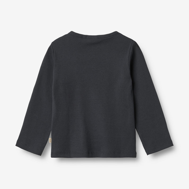 Wheat Main T-Shirt L/S Milo T-Shirt 1432 navy