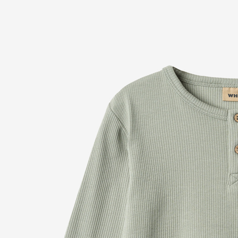 Wheat Main T-shirt L/S Morris Jersey Tops and T-Shirts 5050 morning mist