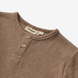 Wheat Main T-shirt L/S Morris Jersey Tops and T-Shirts 9549 coffee melange