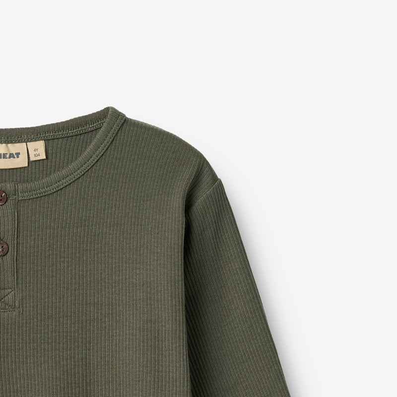 Wheat Main T-shirt L/S Morris Jersey Tops and T-Shirts 9576 winter forest