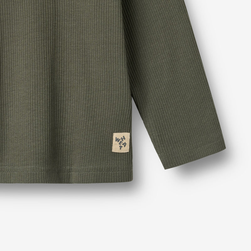 Wheat Main T-shirt L/S Morris Jersey Tops and T-Shirts 9576 winter forest