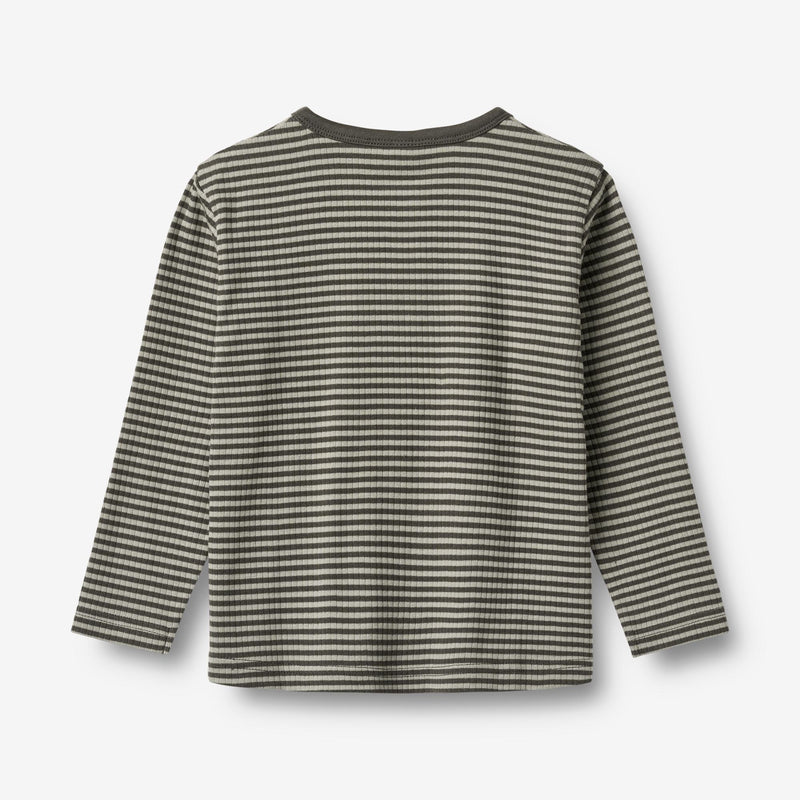 Wheat Main T-shirt L/S Morris Jersey Tops and T-Shirts 9577 winter forest stripe