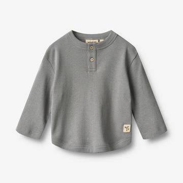 Wheat Main T-shirt L/S Osvald T-Shirt 9624 flint