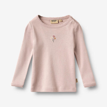 Wheat Main T-shirt L/S Print Belis T-Shirt 1354 soft lilac