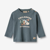 Wheat Main T-shirt L/S Ray Jersey Tops and T-Shirts 1460 stormy weather