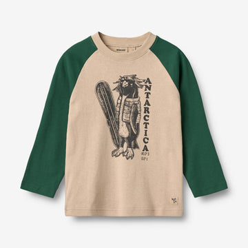Wheat Main T-shirt L/S Rolf Jersey Tops and T-Shirts 9558 kale