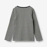 Wheat Main T-shirt L/S Stig Jersey Tops and T-Shirts 9432 navy rib stripe