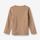 Wheat Main T-shirt L/S Stig T-Shirt 3017 warm hazel stripe