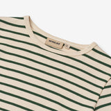 Wheat Main T-shirt L/S Stig T-Shirt 4142 green stripe