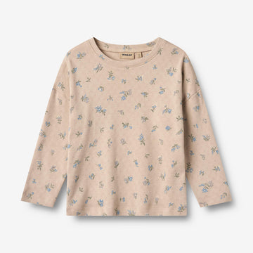 Wheat Main T-shirt L/S Thilda Jersey Tops and T-Shirts 9573 warm sand flowers