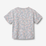 Wheat Main T-shirt S/S Ella T-Shirt 2528 powder blue flowers