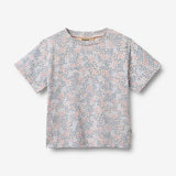 Wheat Main T-shirt S/S Ella T-Shirt 2528 powder blue flowers