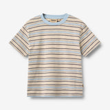 Wheat Main T-shirt S/S Fabian T-Shirt 9877 multi blue stripe