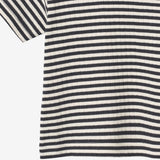 Wheat Main T-shirt S/S Fabian T-Shirt 9432 navy rib stripe