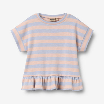 Wheat Main T-shirt S/S Marie T-Shirt 9653 powder stripe