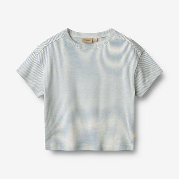 Wheat Main T-shirt S/S Tommy T-Shirt 1048 blue stripe