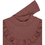 Wheat Wool T-shirt Wool Ruffle LS Jersey Tops and T-Shirts 2110 rose brown